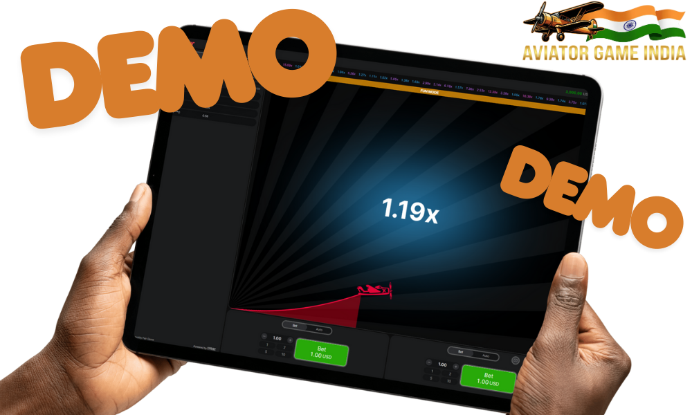 The Aviator game offers the option to play in demo mode